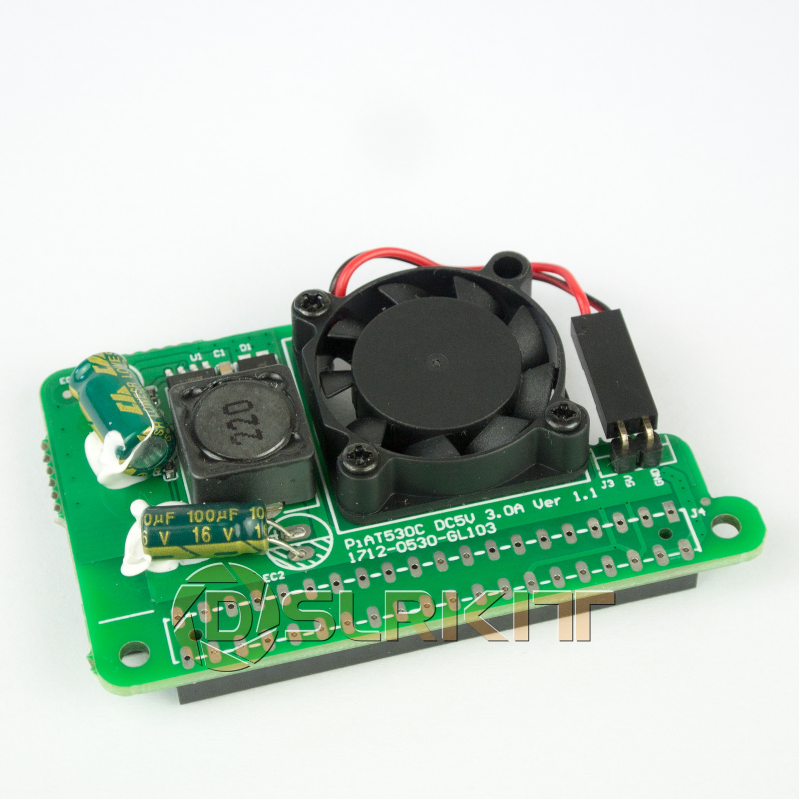 DSLRKIT 5V 3A PoE HAT for Raspberry Pi 4B 3B+ 3B Plus 802.3at PoE+ with Cooling fan