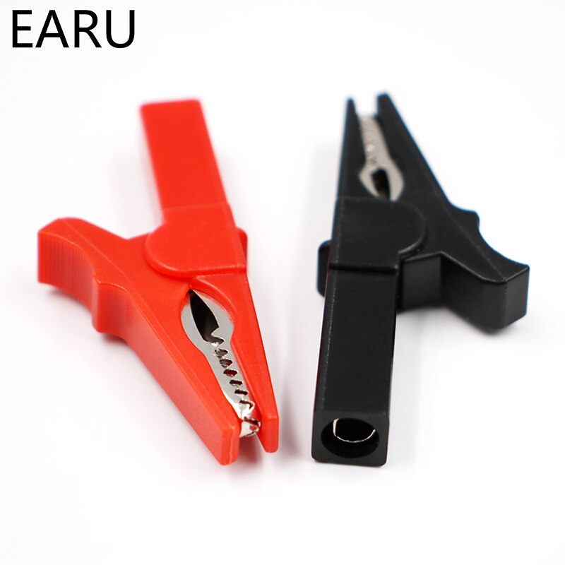 Clip Isolanti Alligatore 4 Mm Morsetto Coccodrillo Per Fili E Spina Banana - Foto 3