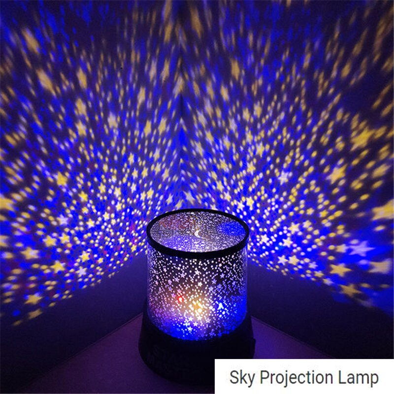 Led Romantische Hemel Projectie Lamp Led Sterrenhemel Projector Lamp Ster Licht Kids Batterij Usb Batterij Nachtlampje xmas: Starry Yiren
