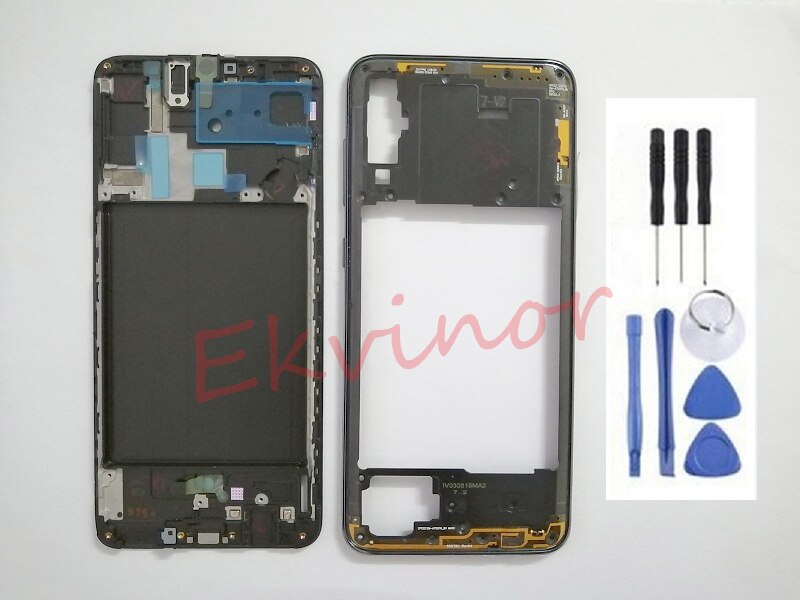 Quadro do meio para Samsung Galaxy A70 A705 mid-defletor casa estrutura de chassis e peças de reposição: Black Baffle