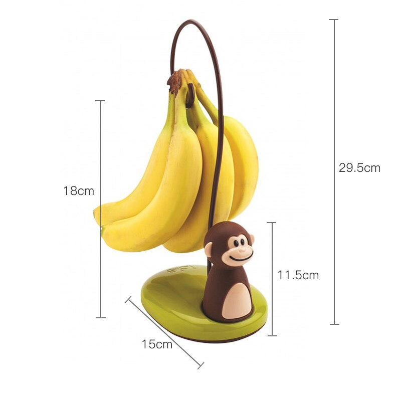 LEBENS Affe bilden Banane Aufhänger Obst Wartung Frische Lagerung für Wohnzimmer Bananen Haken Stehen Banane Halfter Wohnkultur lebens: Banane Halter