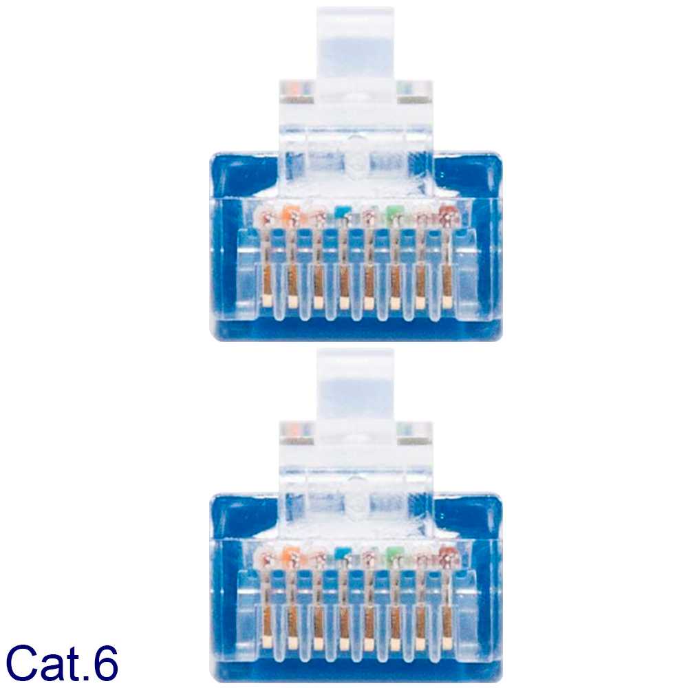 NANOCABLE UTP RJ45 Ethernet Patch LAN Local Area Network Cable for PC Laptop Router HUB Blue 10.20.0402-BL 2m Cat.6