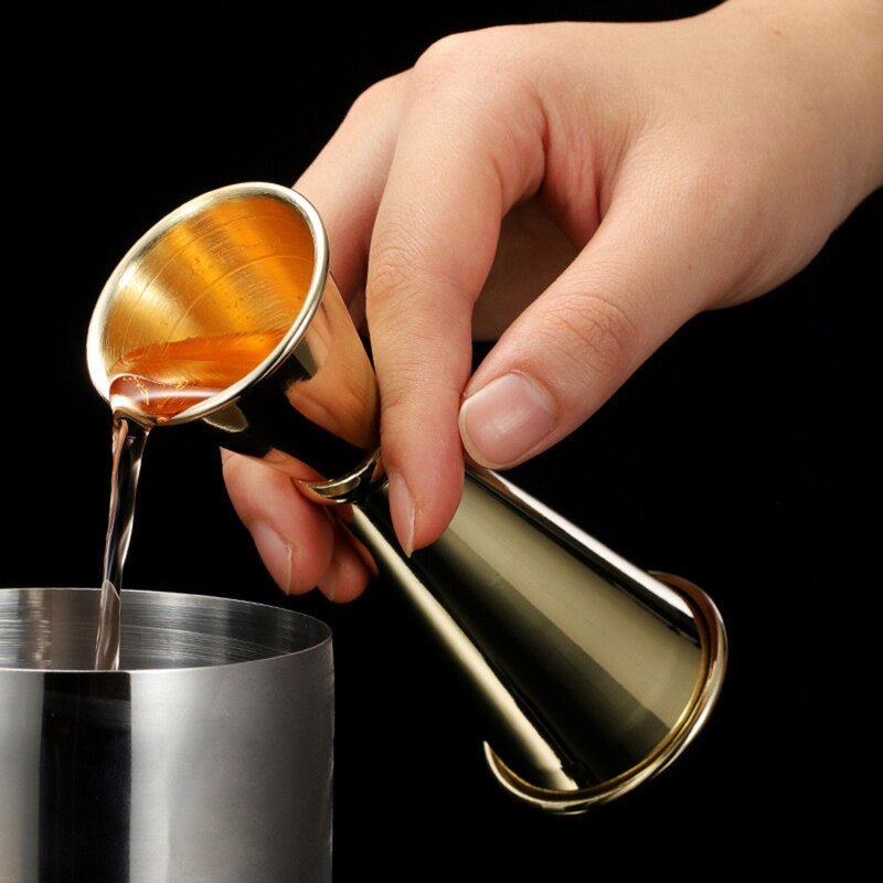Cocktail Scale Cup Ounce Cup Bar Accessories Stainless Steel Kitchen Double Head Measuring Cup Bartending Measure Jigger for Bar