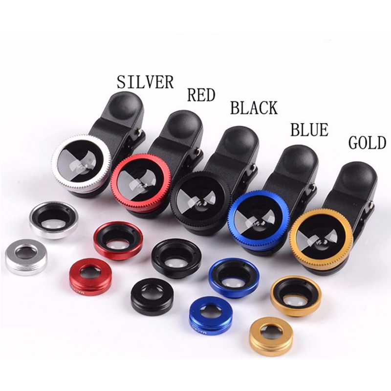 Fish Eye Lens Groothoek Macro Fisheye Camera Lens Kits Met Clip Voor Mobiele Telefoon Lenzen Rybie Oko Makro Obiektyw doen Telefonu