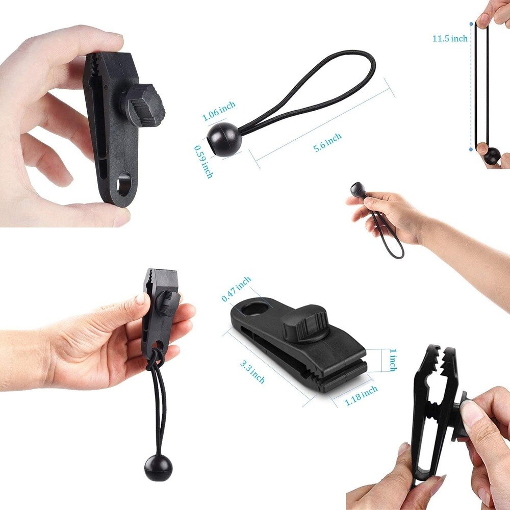 Tarp Clips 20 Packs Tarp Clamps Shark Tent Fasteners Clips Holder Pool Awning Cover Bungee Cord Clip Car Cover Clamp