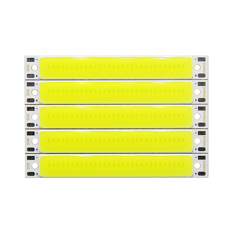 DC 3.7V LED COB Strip 3W Warm White/Cold White COB LED Light Source High Brightness LED Light For DIY Bicycle Work Lamp 60 x 8mm