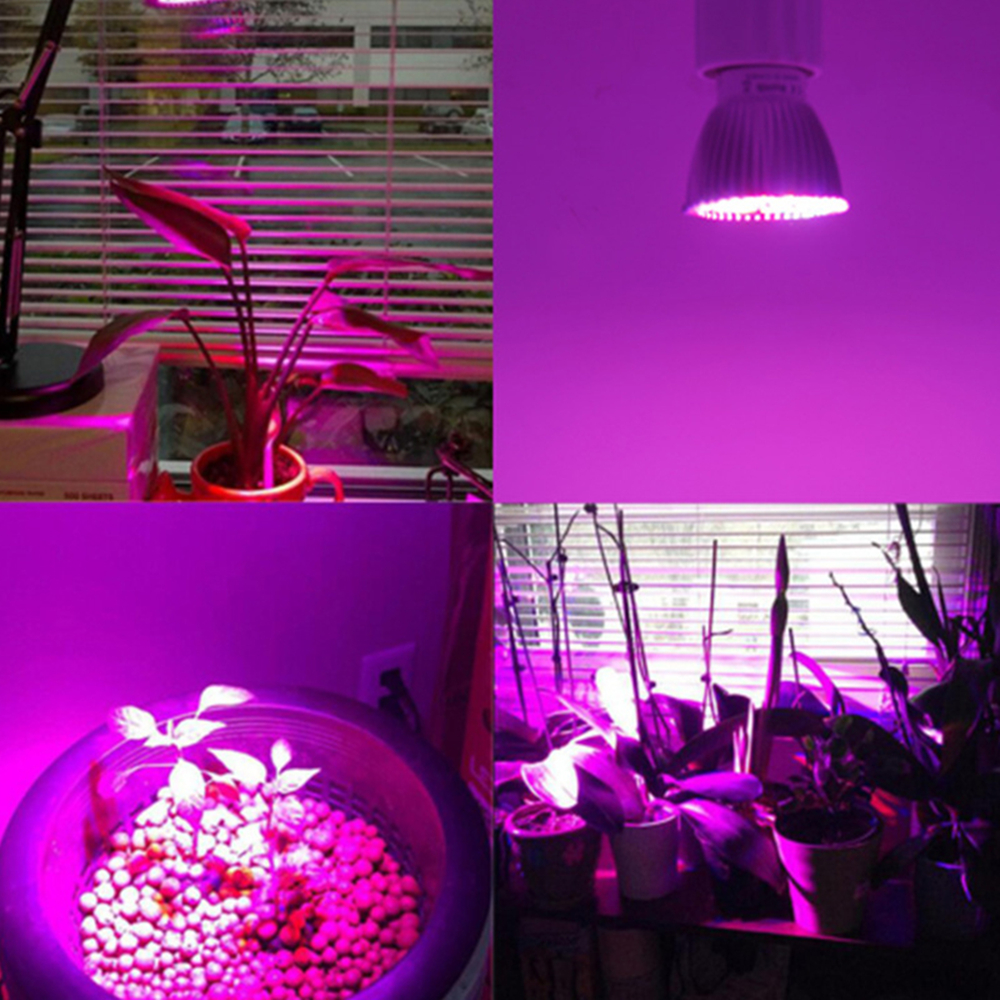 220v ledede vokselys 18 lysdioder 28 lysdioder fuldt spektrum  e27 e14 gu10 vækstlampe pære fitolampy phyto lamper til planter hydroponics