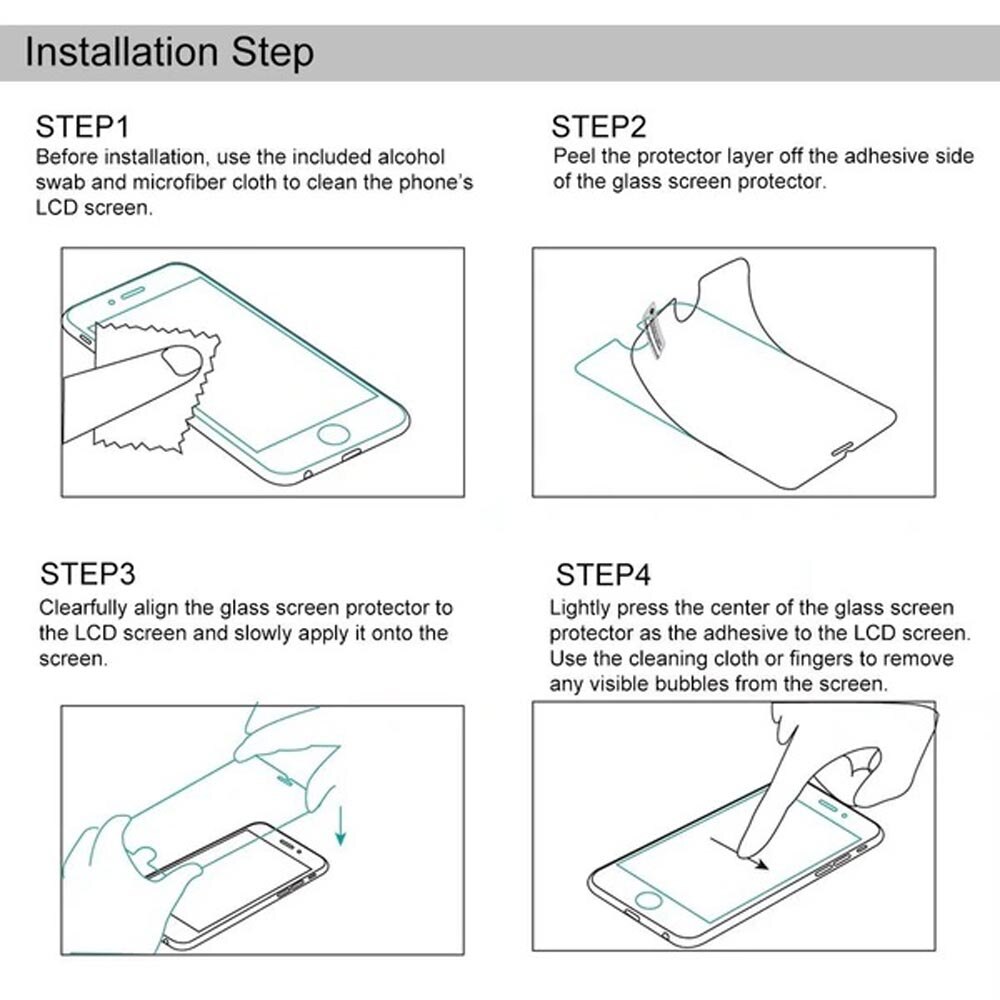 Gehard Glas Screen Protector Voor Apple Iphone X Of Xs Of 11 Pro Zwart