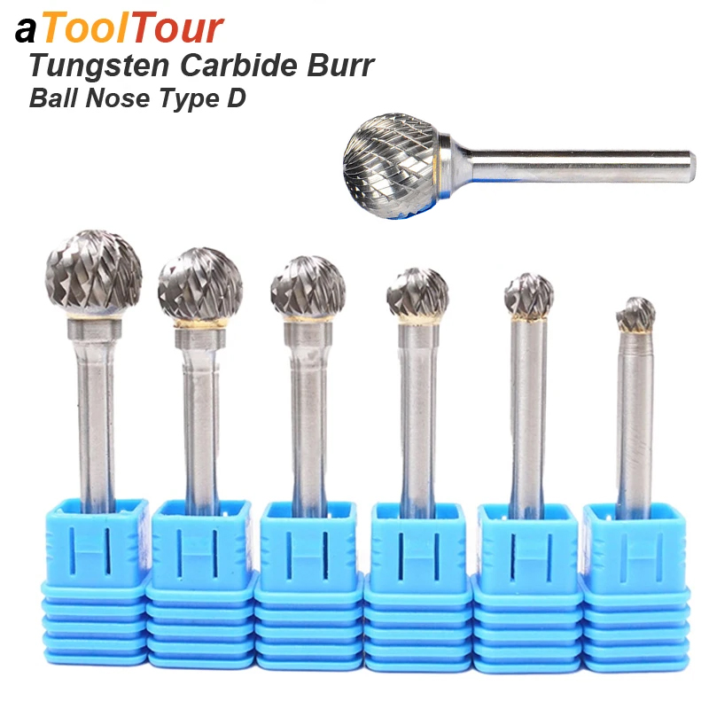 Mèches de meuleuse à tête sphérique, outils convertibles carimplantés, lime à distance en tungstène, fraise en carbure, fraise, perceuse pour métal, bois, plastique