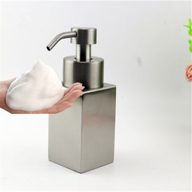 Liquid Soap Dispenser Soap Container 304 Stainless Steel Bathroom Shampoo Bath lotion Holder Press Type Rose Gold: Style 9