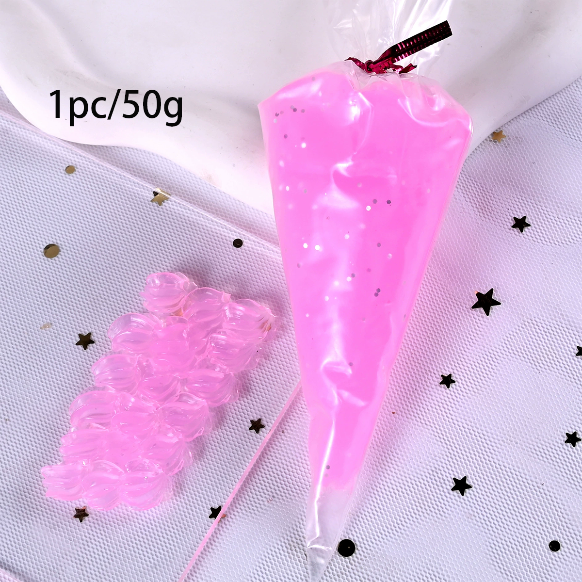 Colle gelée transparente 50g pour l'artisanat de bricolage | Colle crème simulée | Décoration de coque de téléphone, de fête, fournitures artistiques (Non-Toxi: Violet