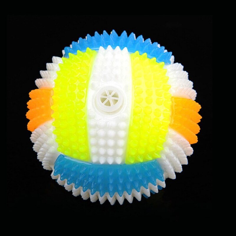 6.5CM Baby Kids Light-up Toy Volleyball Bouncing Sound Balls Luminous Toy For Children Flashing Party Random Color j4: A