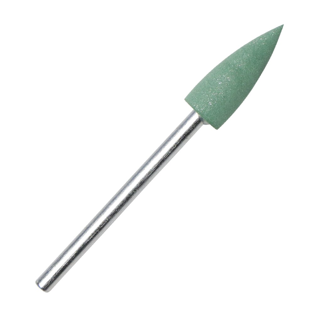 1 Pcs Nagel Boren Cuticle Cutter Siliconen Vlam Polijsten Draaien Clean Tool Voor Elektrische Manicure Machine Accessoire LAGJ01: green