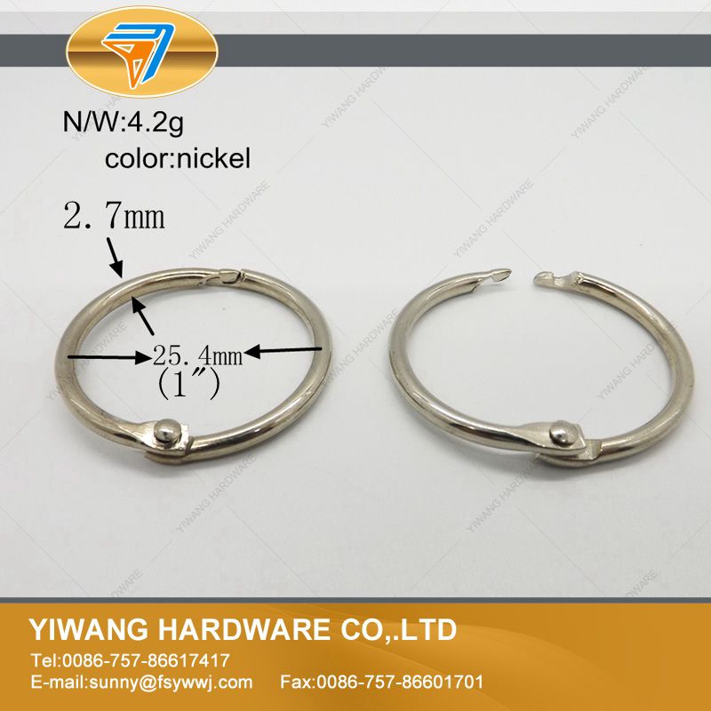 Various Promotional Metal Nickel Plated Book Binder Ring Metal hanging ring, binding ring,binder clip: Red