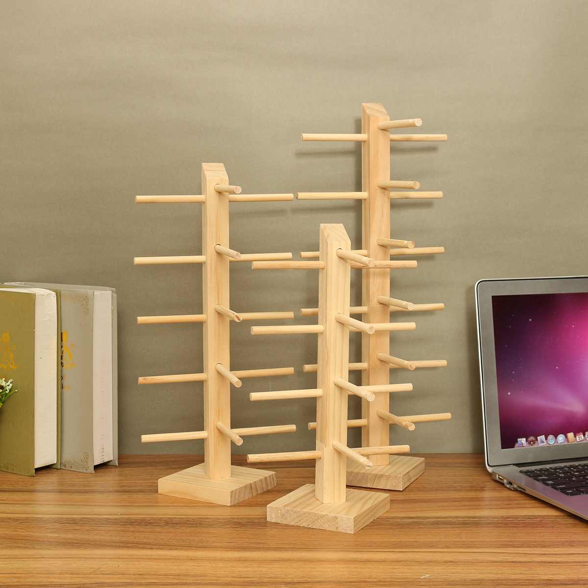 4/5/6 Layers Multi Layers Wood Sunglass Display Rack Shelf Eyeglasses Show Stand Jewelry Holder for Multi Pairs Glasses Showcase