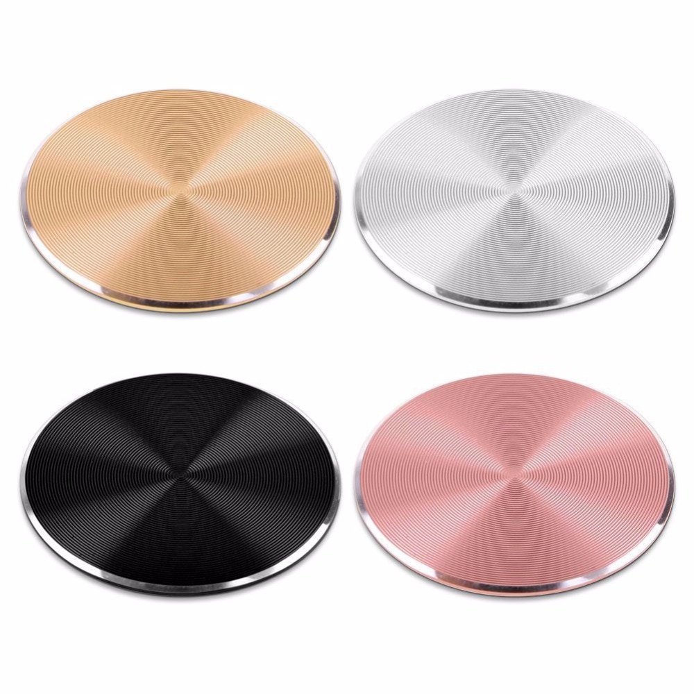 CD Veins Round Metal Plate Magnetic Car Phone Holder Used Accessories Universal For Magnet Phone Stand for Iphone 7 Plus Samsung