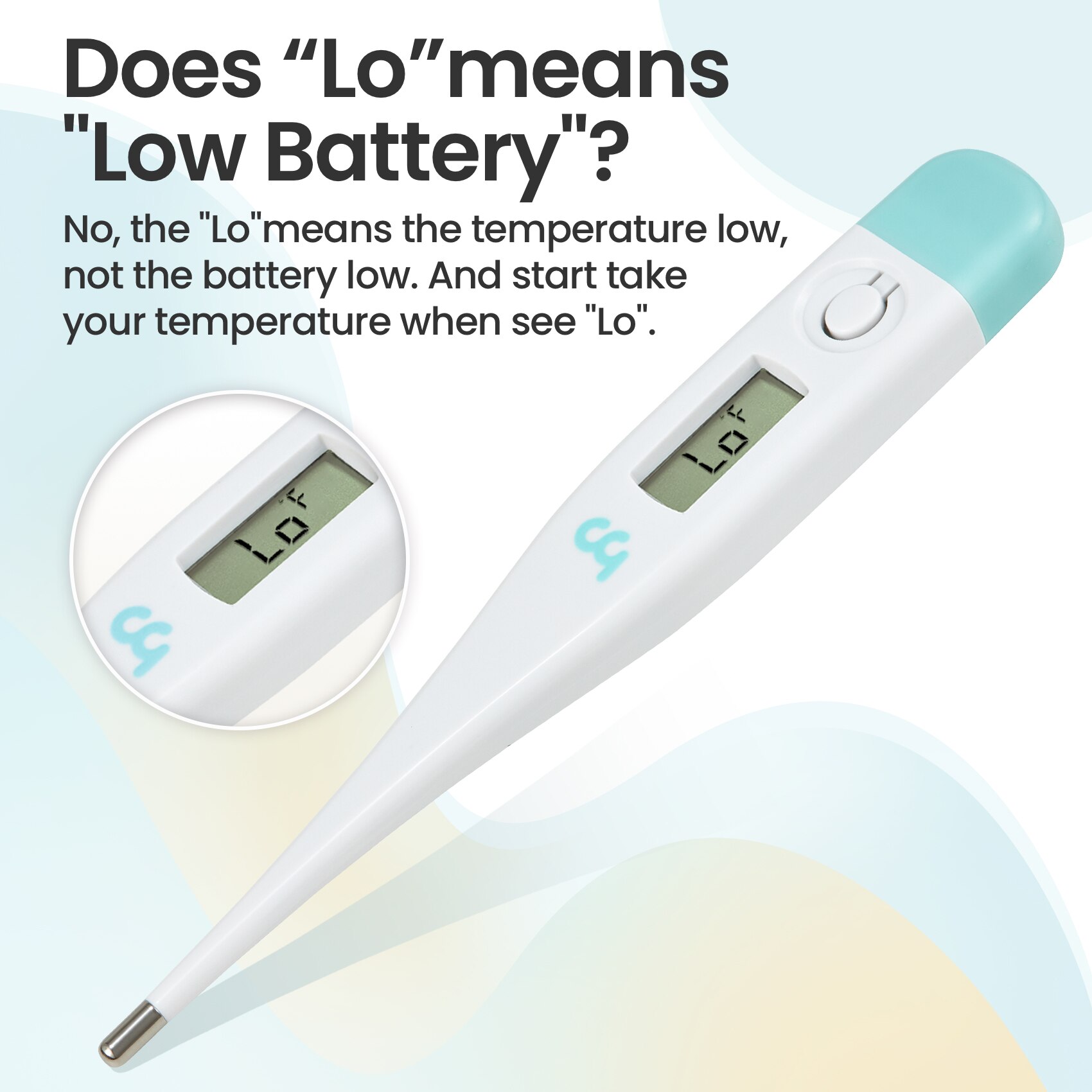 Femometer Oral Digital Thermometer for Fever Underarm Rectal Thermometer for Adults and Kids Accurate with Unit Switch