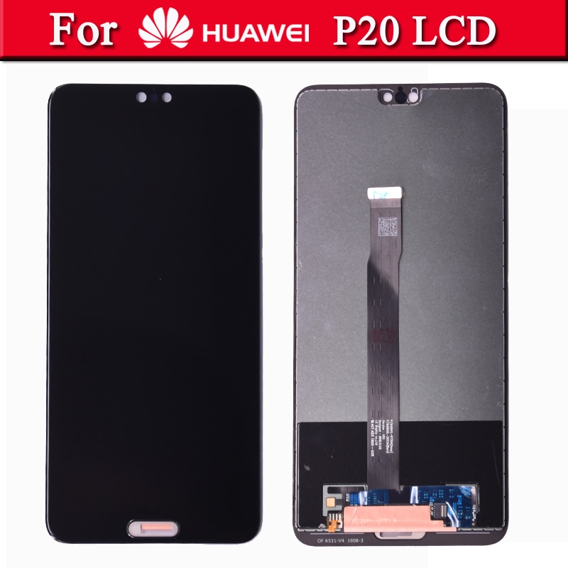 Original 5,8 "para Huawei P20 pantalla LCD de montaje de digitalizador con pantalla táctil EML L29 L22 L09 AL00 para Huawei P20 LCD