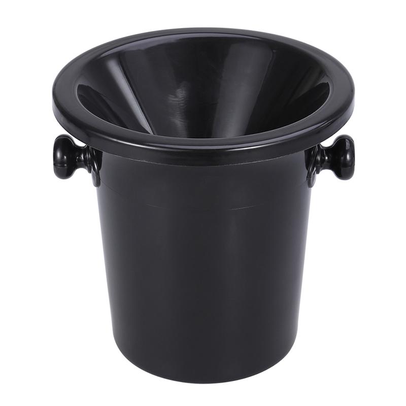 2 Stuks Ronde Dubbele Oren Wijn Kwispedoor Plastic Wijnproeverij Kwispedoor Ijsemmer Wijn Proeven Accessoires (Zwart)