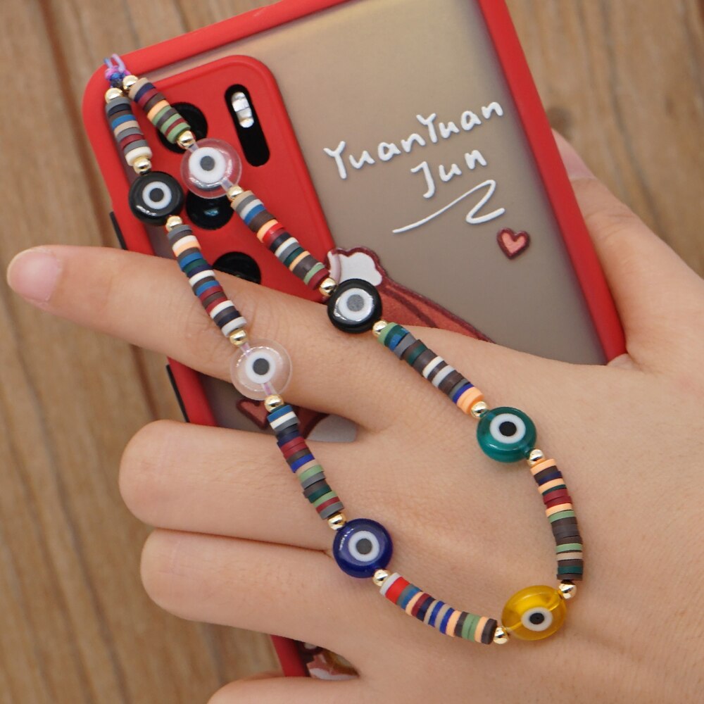 Go2Boho Pols Ketting Voor Telefoon Houder Zomer Strand Telefoon Chains Leuke Fruit Band Vrouwen Kleurrijke Polymeer Klei Heishi Kralen Lanyard: RT-K210026A