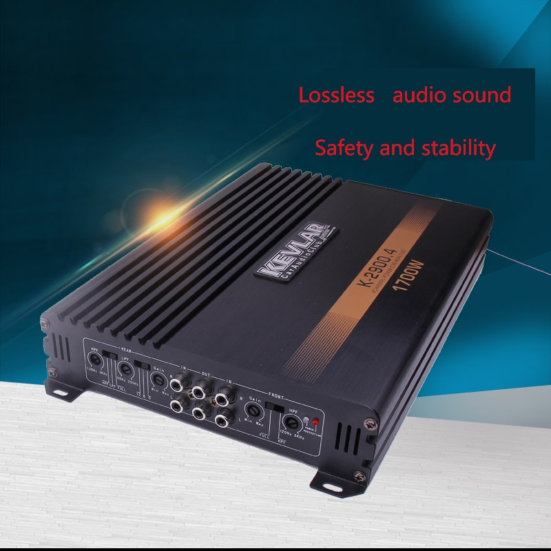 Ik Sleutel High Power 1700W Professionele Audio Auto Versterker 4-Weg 4 Kanaals 12V Auto Stereo versterkers Speaker Booster