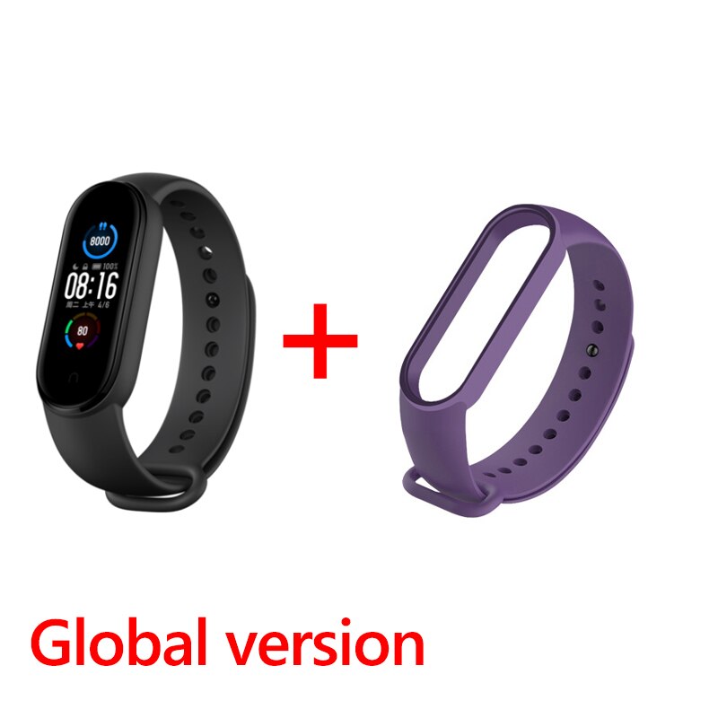 Xiaomi Originale Fascia 5 Braccialetto Intelligente AMOLED Schermo Variopinto di Frequenza Cardiaca Fitness Tracker Bluetooth 5.0 Impermeabile Miband5: style  5