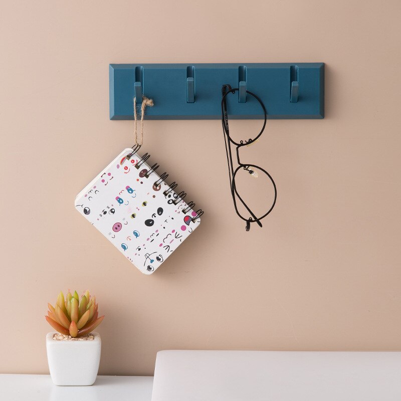 Gancho de de Piano, colgador de llaves de pared, decoración de cuarto de baño, llavero de pared, perchero para ropa, punzón gratis, estante de almacenamiento de útiles de cocina