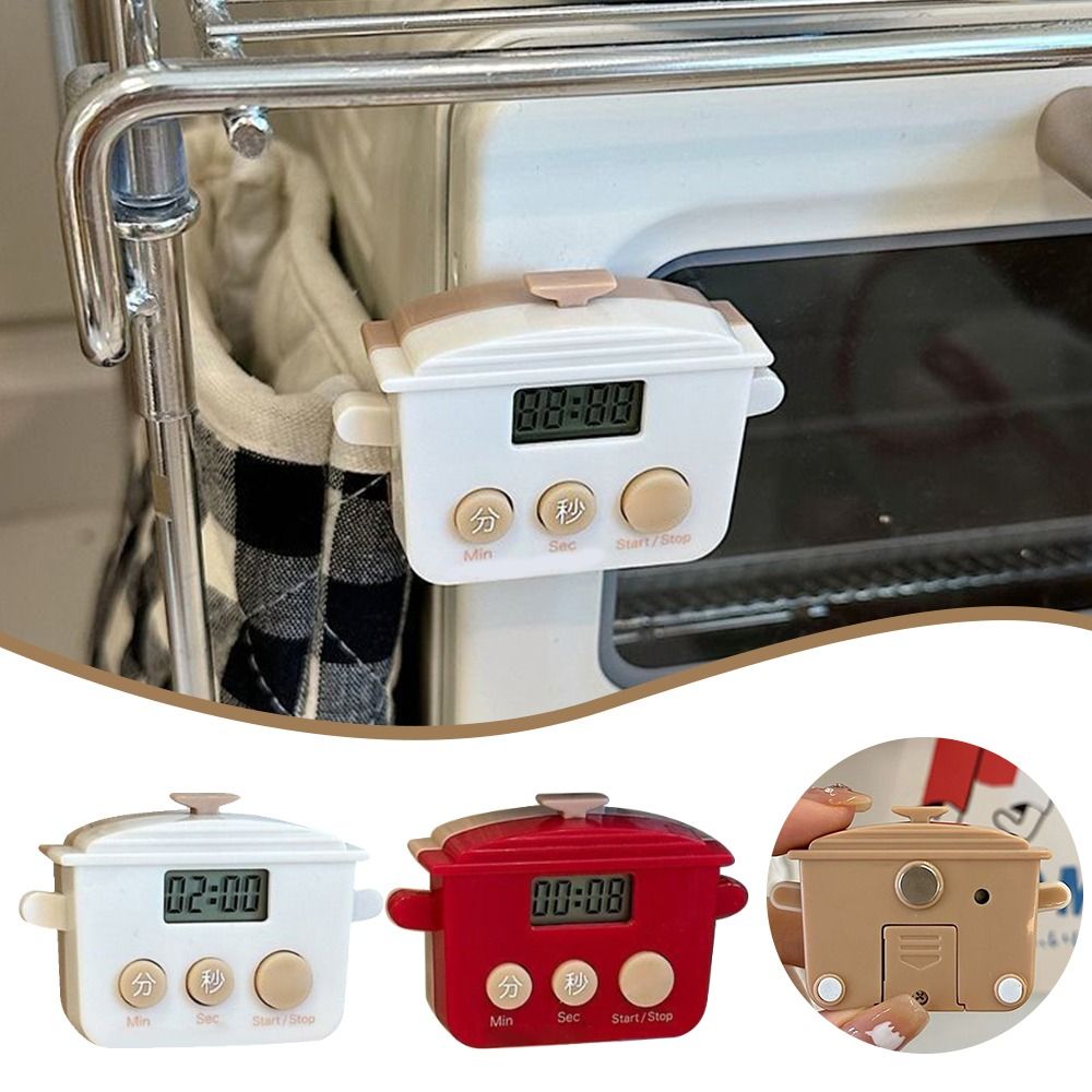 Temporizador de cocina LCD con forma de dibujos animados, temporizador de Cuenta atrás multifuncional, alarma Digital para hornear, cocinar, recordatorio deportivo