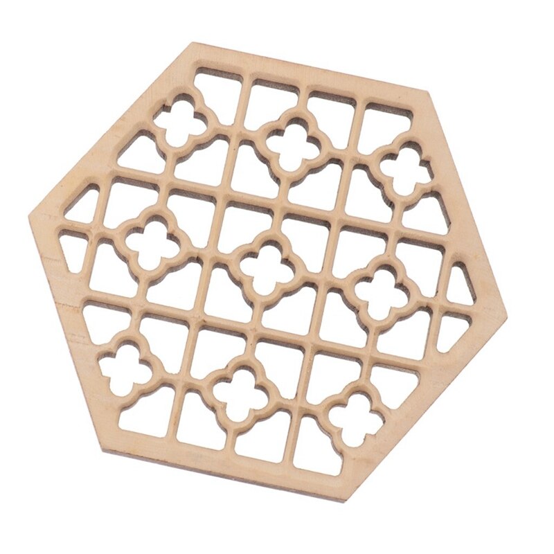 Wooden Hexagonal Embossed Erhu Sound Window Erhu Accessory