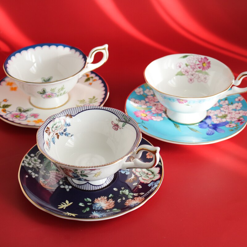 Ensemble De tasses et soucoupes à thé et café en porcelaine, moderne, tasses et soucoupes en céramique, ustensiles De cuisine BJ50BD