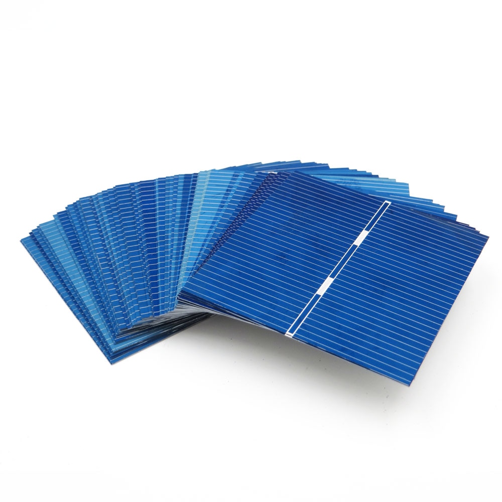 50 Pcs X 0.43 W 52*52mm Zonnepaneel DIY Zonnecellen Polykristallijne Fotovoltaïsche Module DIY Solar Batterij charger Painel