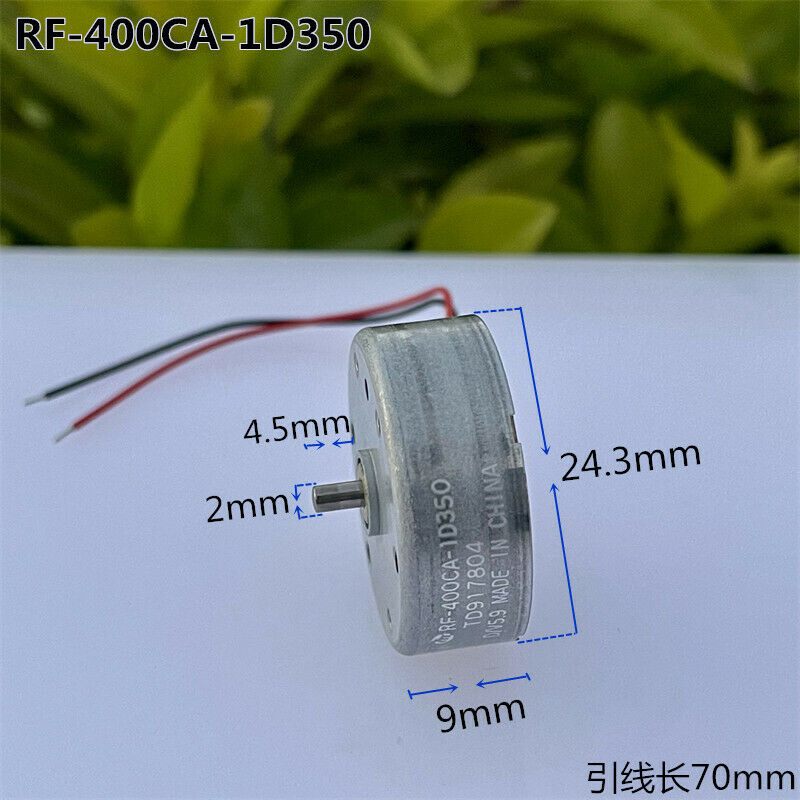 MABUCHI RF-310T-11400 DC 3V-6V D/V 5.9V 7200RPM Micro 24mm Round Spindle Motor E - Foto 9