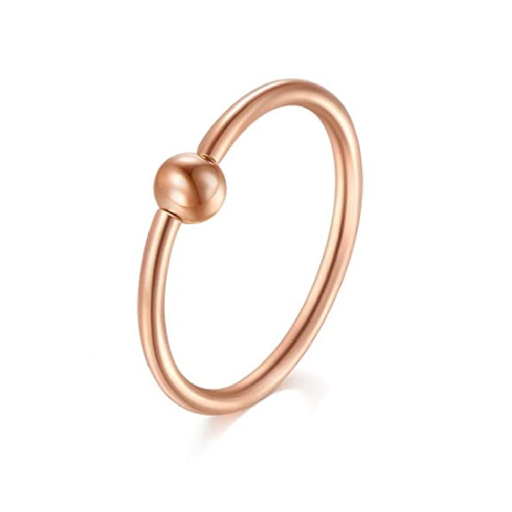 1 Stuks 16G 20G Roestvrij Staal Neusringen Hoepel Kraakbeen Helix Oor Piercing Tragus Lichaam Sieraden Voor Vrouw Man 6Mm/8Mm/10Mm/12Mm: WHITE / Silver Plated