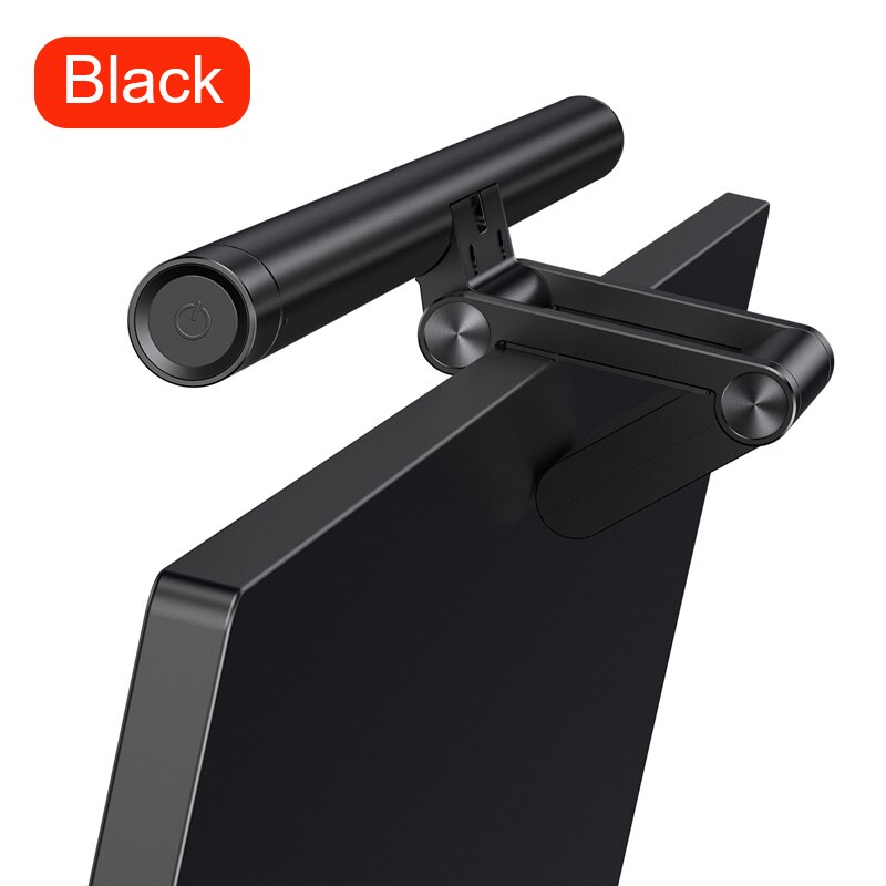 Baseus Screen Led Bar Bureaulamp Pc Computer Laptop Scherm Opknoping Licht Bar Tafellamp Kantoor Studie Leeslamp Voor lcd Monito: Black