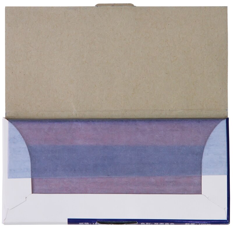 Deli Double sided Copy paper 48K blue Finance handwriting bill Copy paper 100 sheets with 3 red sheets