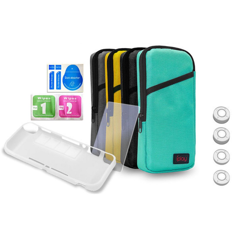 Portection Set For Switch Lite Portable Hard Carrying Storage Bag Protective Case Screen Protective Film Rocker Cap Kit Console