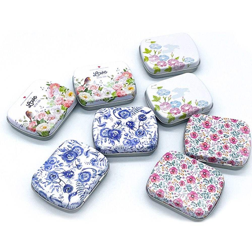 Draagbare Mini Blikken Doos Metaal Met Deksel Ijzer Kan Meerdere Stijlen Opslagcontainer Kit Thuis