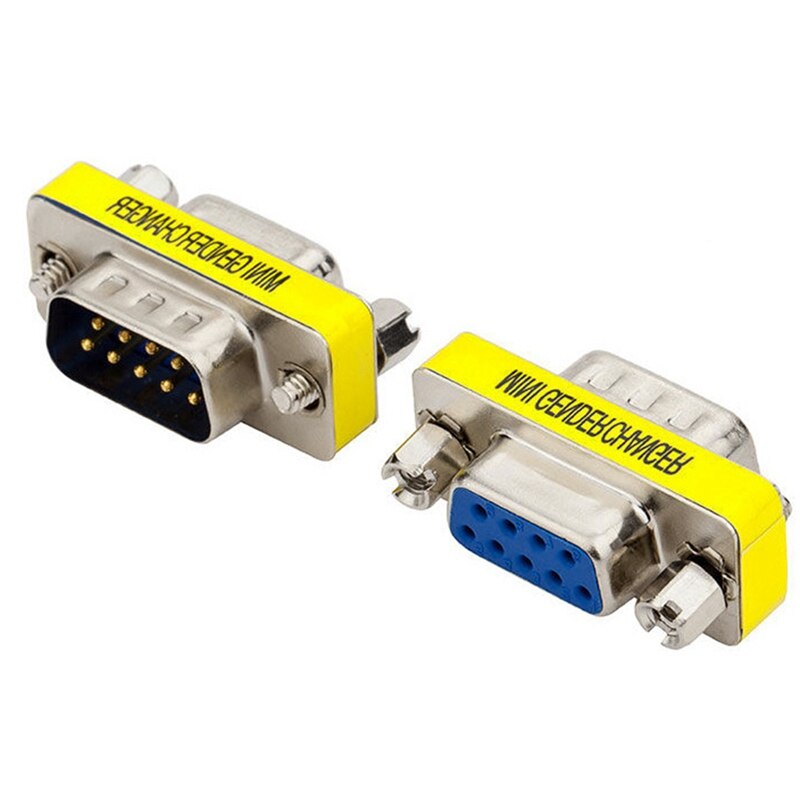 DB9 Computer Video Adapter DB9 Male to Female Serial Port to Hole 9 Pin VGA Female Cable Adapter: Default Title