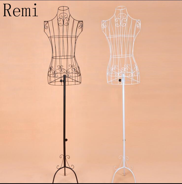 Porte-manteau pour femme, présentoir, mannequin de mariée, demi-longueur, corps entier, modèle de vêtements, cadre en fer