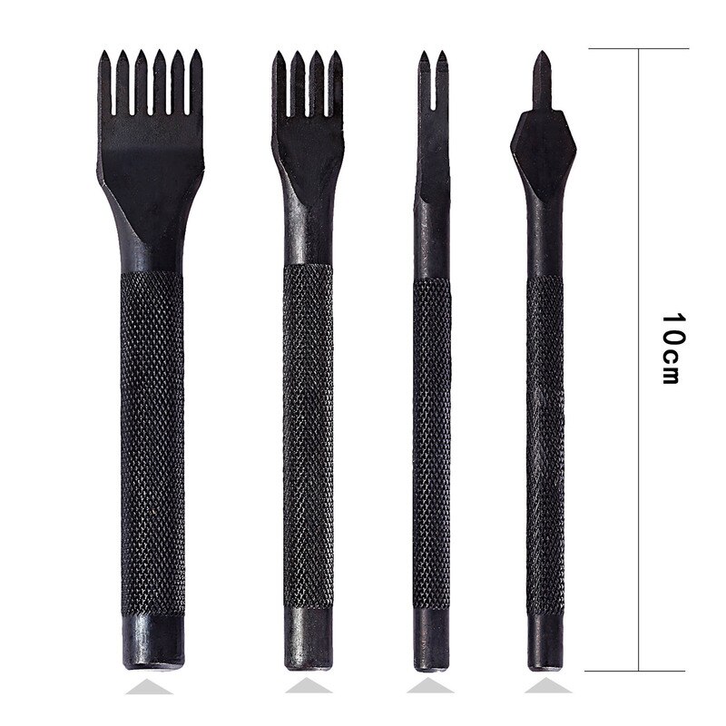 3mm 4mm 1/2/4/6 Prong Inch Chisel Leather Craft Tools Hole Punch Lacing Stitching Perforate Leathercraft Hole Puncher In Belts