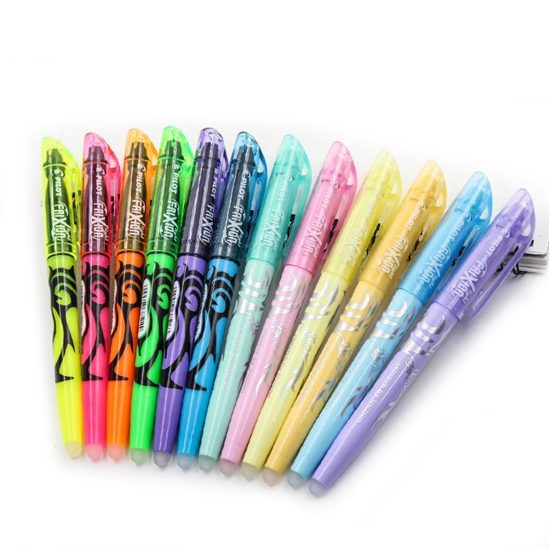 Rotulador resaltador borrable de Frixion SW-FL piloto japonés de colores, marcadores fluorescentes, resaltador Pastel Kawaii, papelería escolar bonita