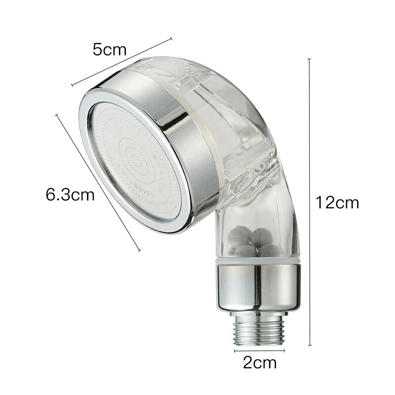 Stonestream Handheld Shower Head Water Saving Rainfall Bathroom Shower Head 3 Filters For Hairspring Bathroom Accessories: 1 function-crystal
