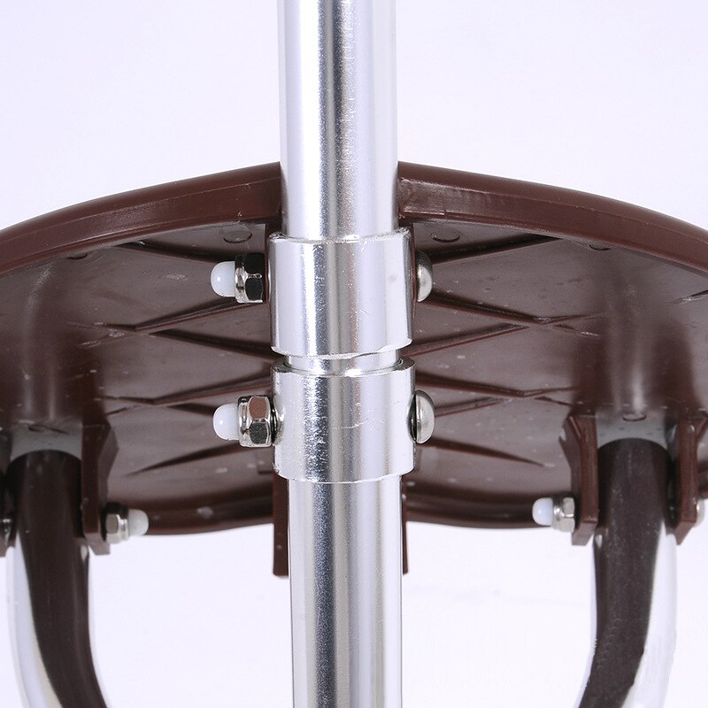 Silla plegable para ancianos, taburete de bastón multifuncional con masaje de tres patas, muleta antideslizante,
