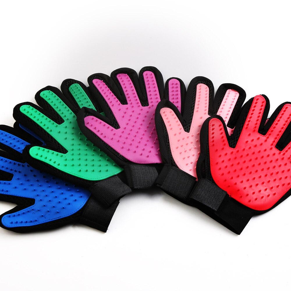 Gant de toilettage doux et efficace pour animaux de compagnie, accessoire de nettoyage pour chiens et chats, , en Silicone