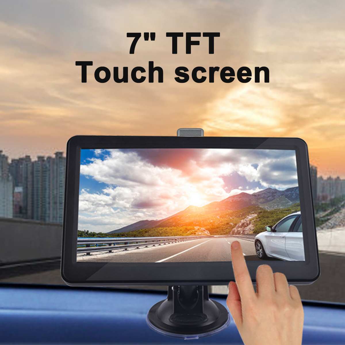 Car GPS Navigation 7 Inch Touch Screen GPS Navigator Truck Sat Nav 256M+8G Australia Map GPS Navigators FM / Video Support