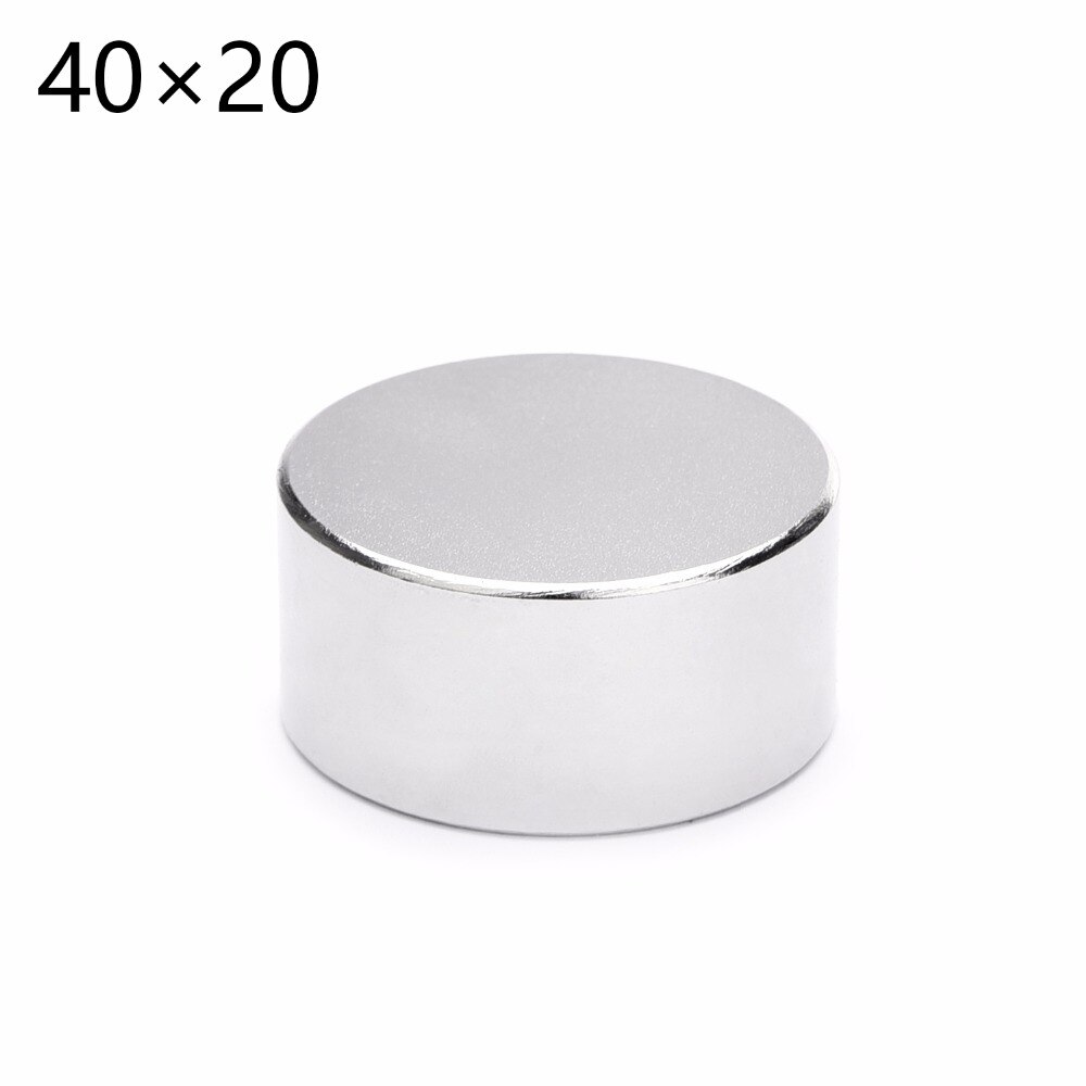 1 Pcs N52 Neodymium Dia 40 Mm X 20 Mm Sterke Magneten Disc Ndfeb Rare Earth Voor Ambachten Modellen Koelkast steken 40*20 Mm 40 Mm * 20 Mm