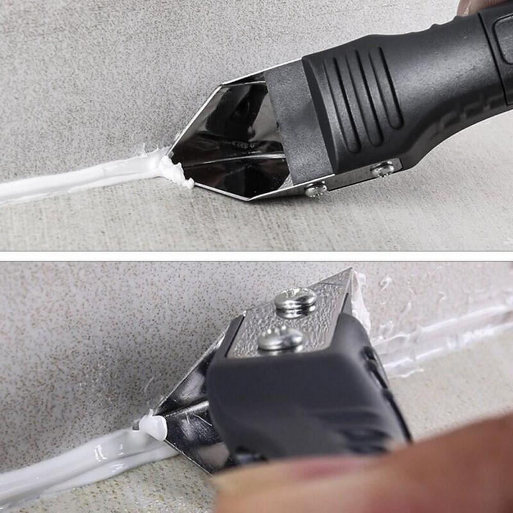3 In 1 Silicone Caulking Tool Scraper Sealant Remover Tool Set Caulking Trimmer Smooth Stainless Steel/plastic Hand Tool