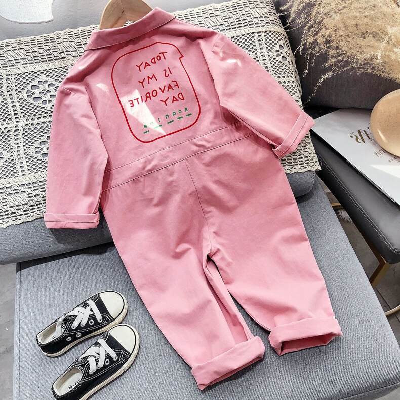 Pink Colour Baby Girl Autumn Pants For Kids Cotton...  Grandado