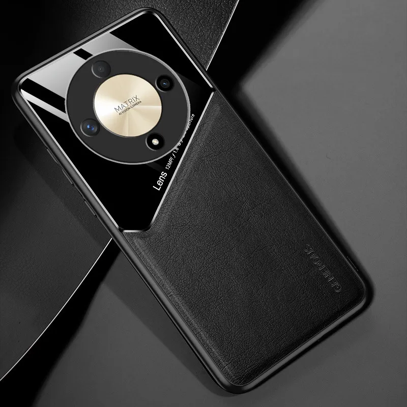 Støtsikkert deksel til honor magi 6 lite magi 5 pro  x9b x8b x9a x8a honor 90 70 lite beskyttelsesdeksel magnetisk holderdeksel: Abs / Svart