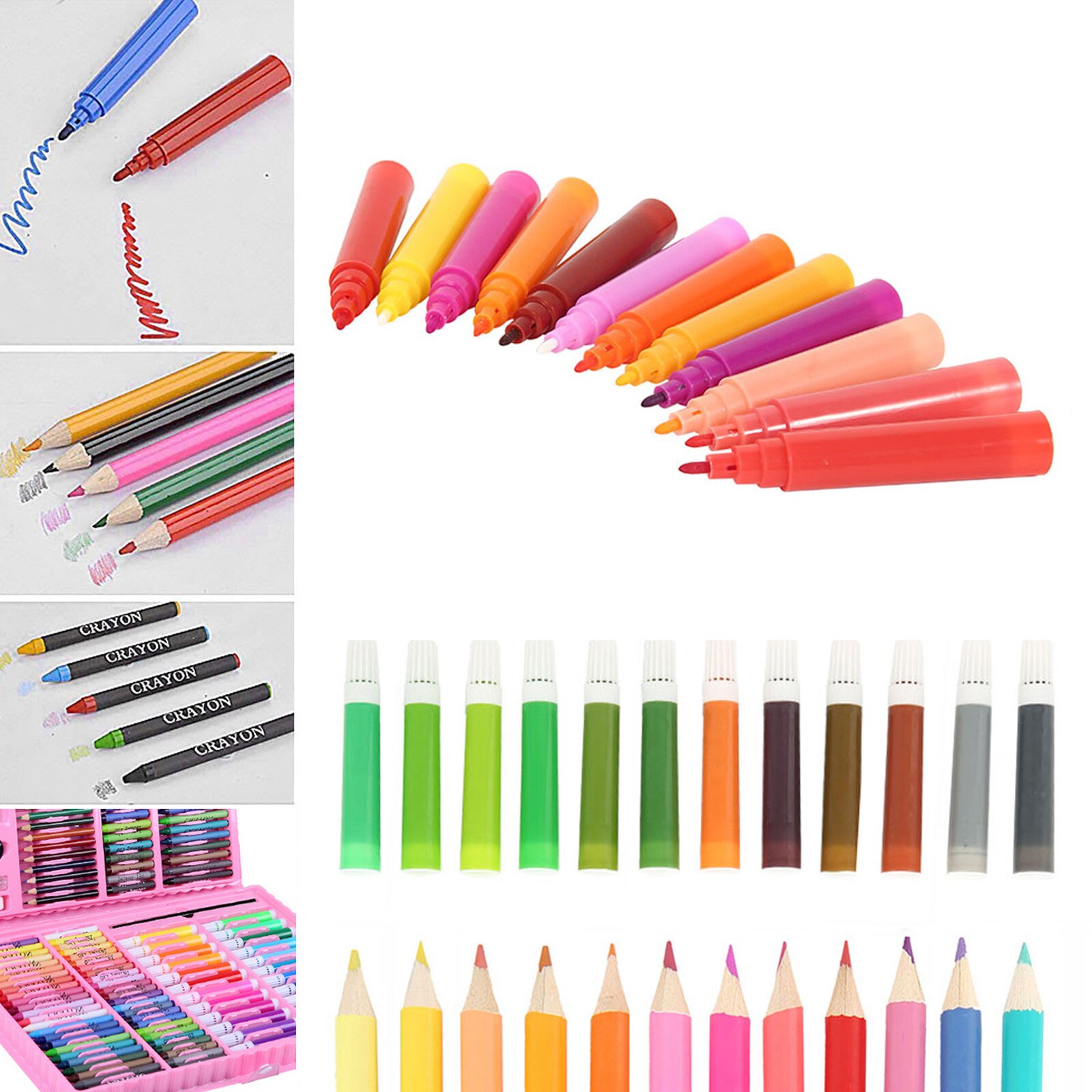 168PCS Painting Drawing Art Artist Set Kit for Kids Children Boys Girls Student beginers Christmas Birthday